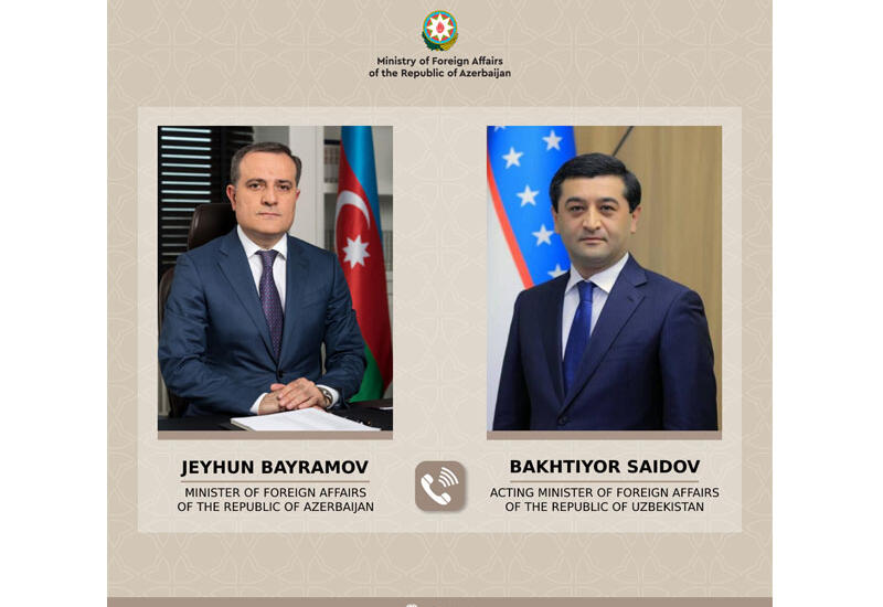 Исполняющий обязанности министра иностранных дел Узбекистана Бахтиёр Саидов позвонил Джейхуну Байрамову