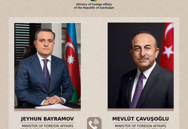 Джейхун Байрамов и Мевлют Чавушоглу обсудили теракт против посольства Азербайджана в Иране