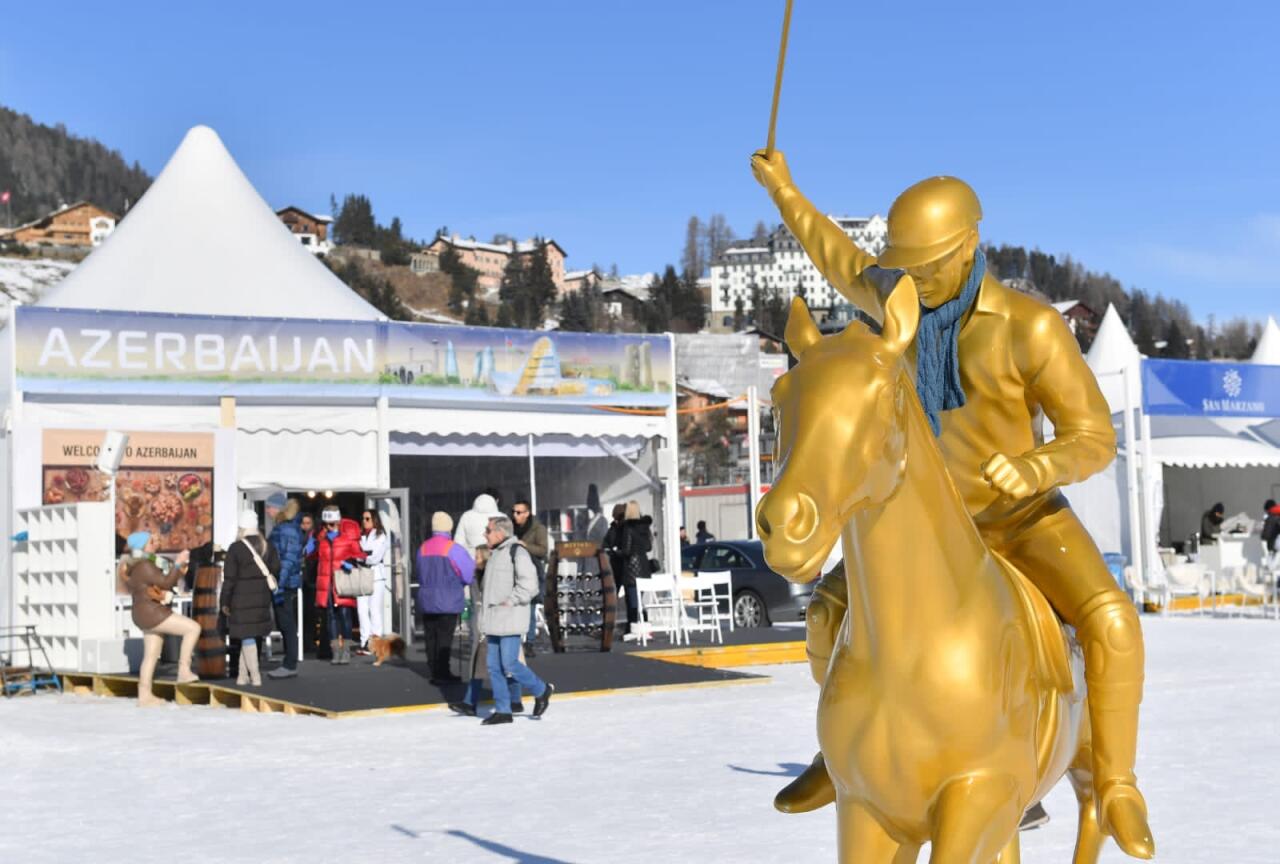 В Санкт-Морице в рамках Кубка мира по снежному поло открылся павильон Азербайджана