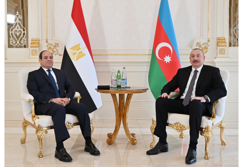 Состоялась встреча президентов Азербайджана и Египта один на один