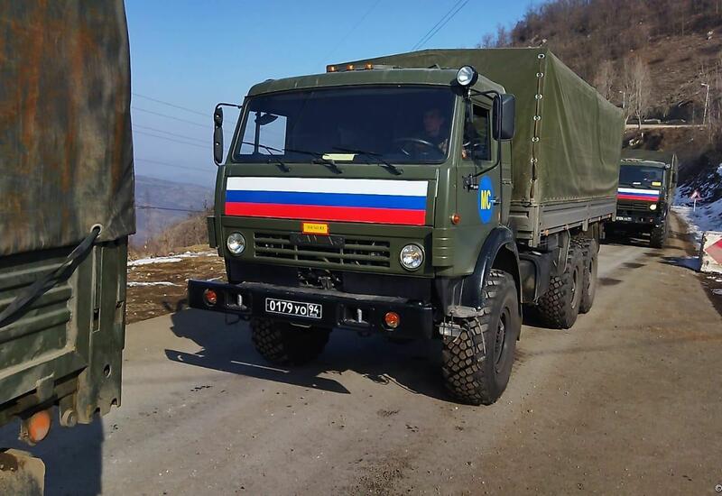 Rusiya sülhməramlılarına aid daha 7 avtomobil Laçın yolundan keçib