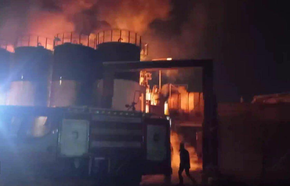 На нефтеперерабатывающем заводе недалеко от Тебриза вспыхнул пожар