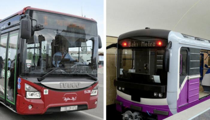 Metro və avtobuslarda gedişhaqqı artırldı