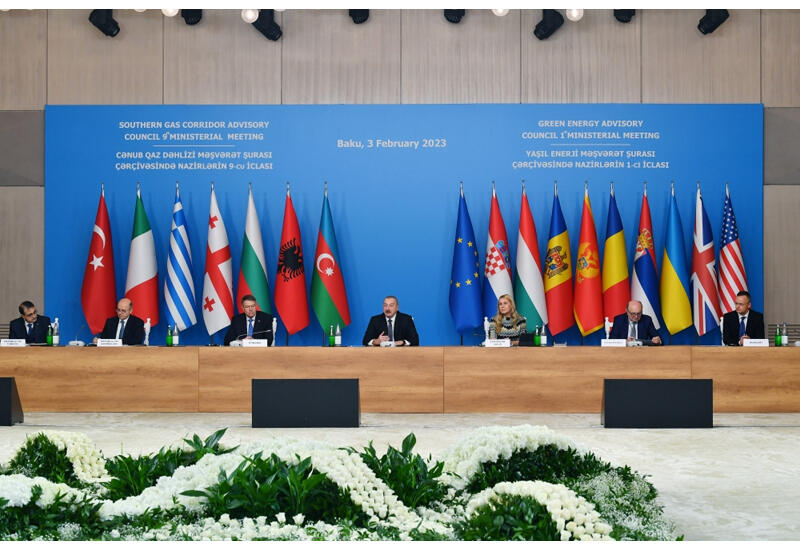 Президент Ильхам Алиев выразил благодарность правительствам стран-партнеров проекта «Южный газовый коридор»
