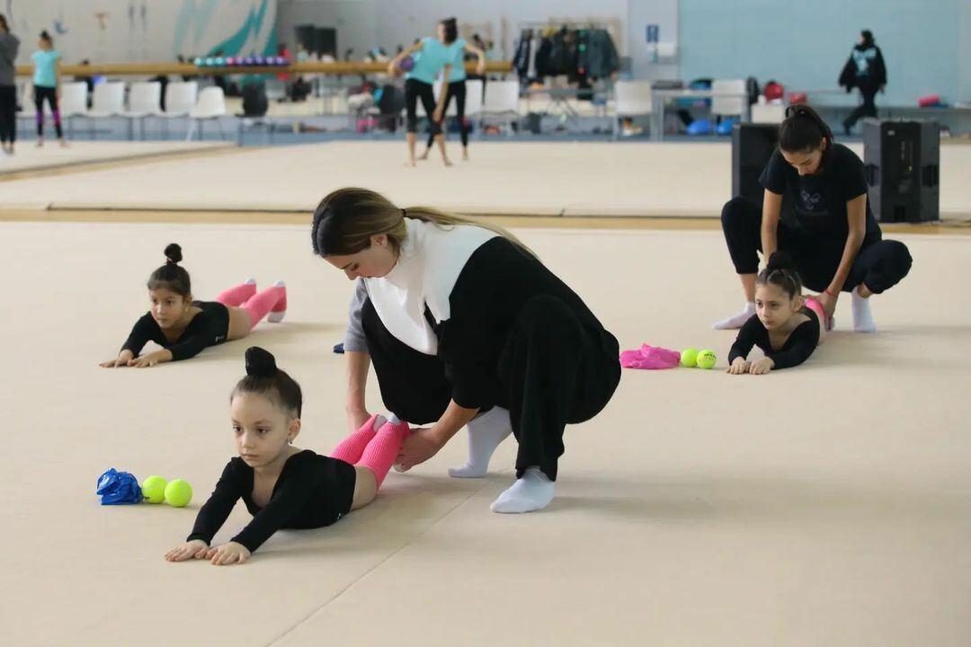 В Национальной арене гимнастики проходят сборы юных граций из Шагана и Говсана