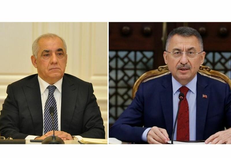 Состоялся телефонный разговор между Али Асадовым и вице-президентом Турции Фуатом Октаем