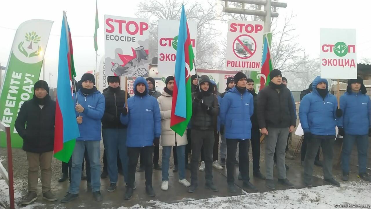Акция азербайджанских экоактивистов на Лачинской дороге продолжается 58-й день