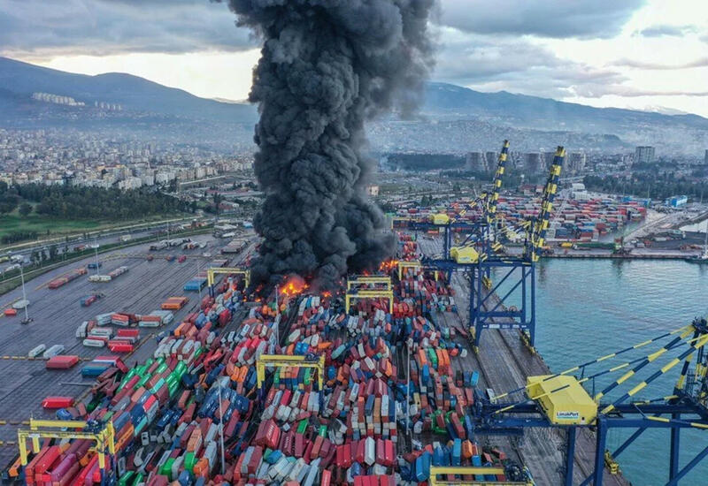 Пожар в контейнерном порту Искендеруна локализован