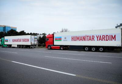 Собранная при поддержке Фонда Гейдара Алиева гуманитарная помощь отправлена ​​в Турцию - ФОТО