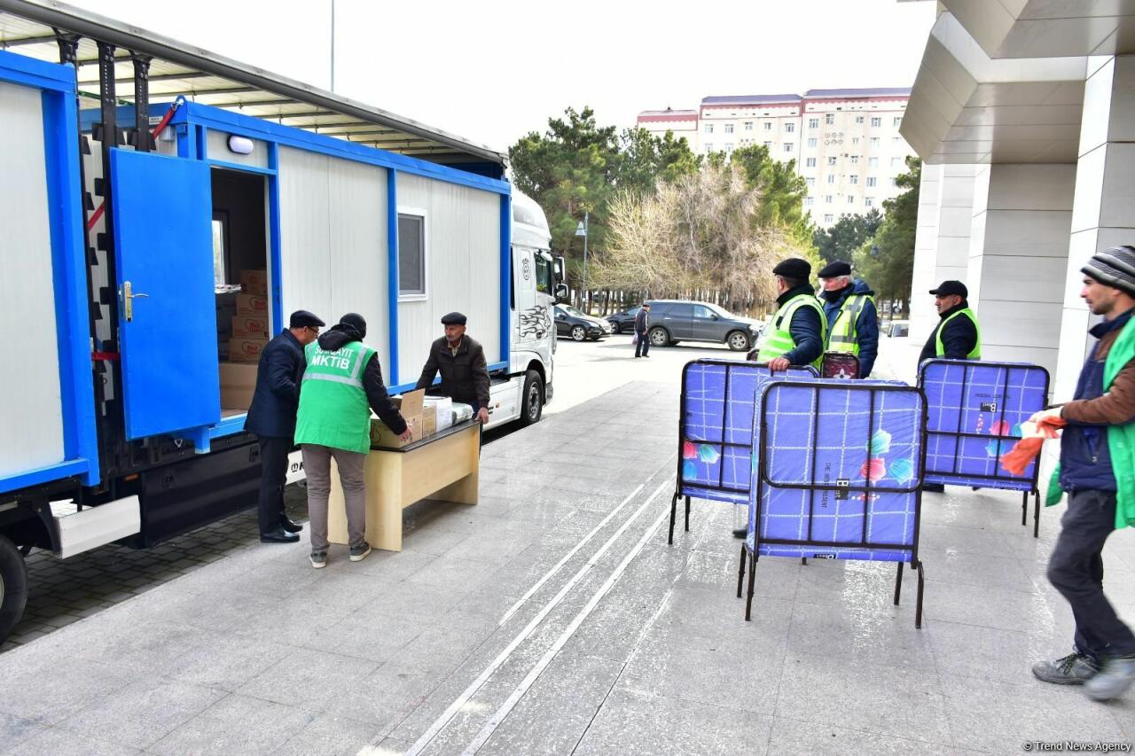 Sumqayıtdan Türkiyəyə növbəti yardım göndərilib