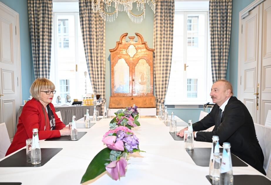 Состоялась встреча Президента Ильхама Алиева с Генеральным секретарем ОБСЕ в Мюнхене