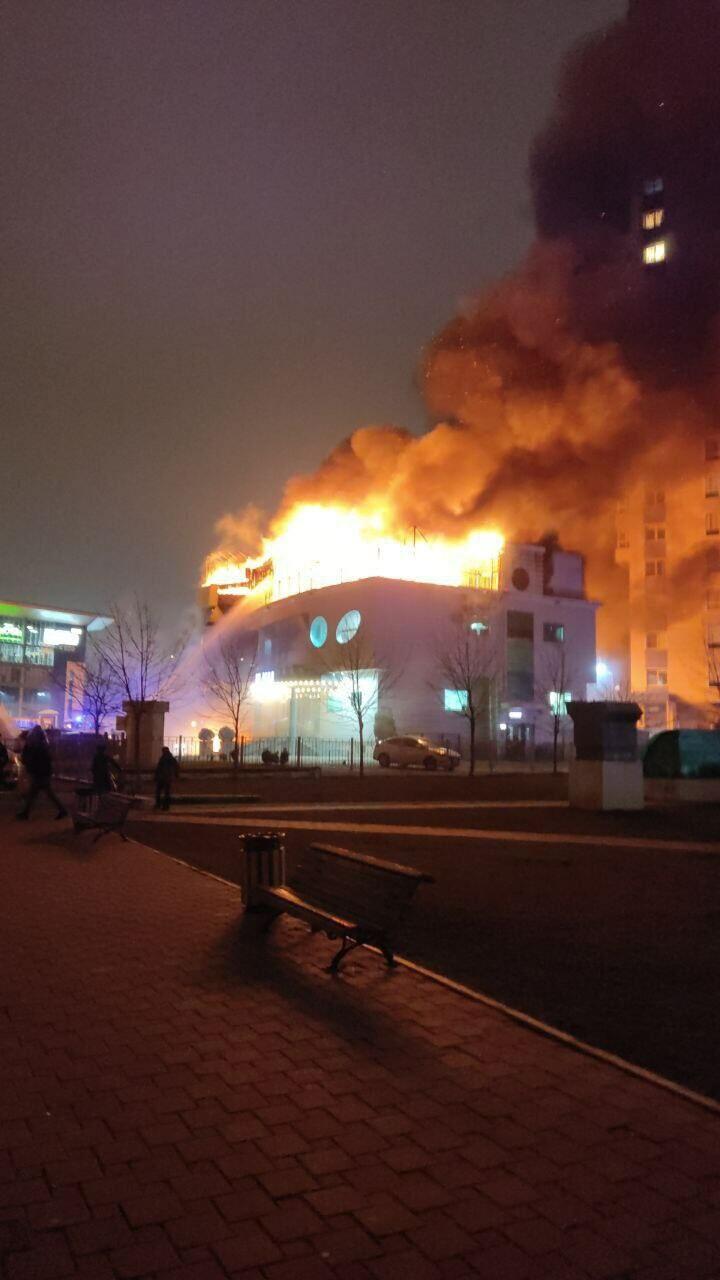 Крупный пожар в Краснодаре