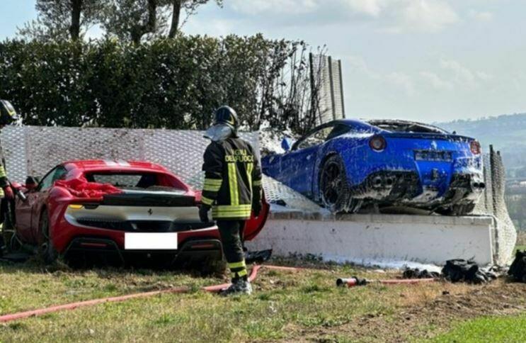 Два друга на Ferrari устроили ДТП в Италии