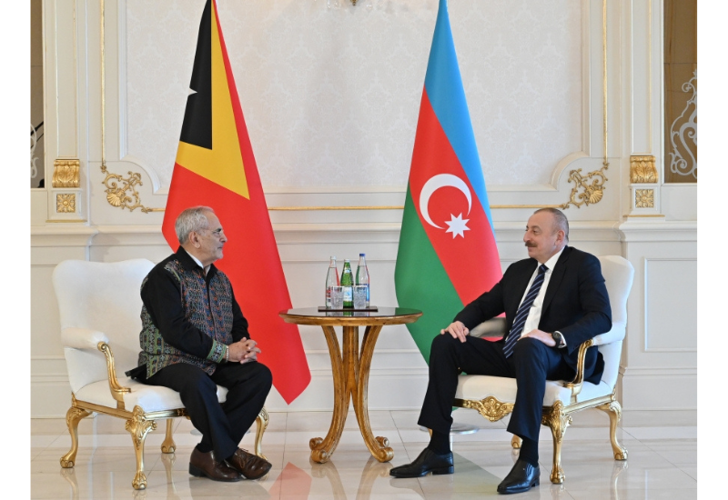 Azərbaycan Prezidenti İlham Əliyev Timor-Leste Prezidenti Jose Ramos Horta ilə görüşüb
