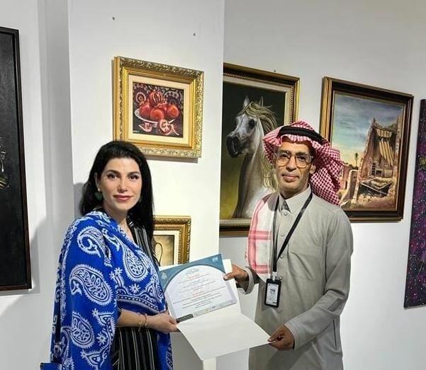 Азербайджанская художница представила работы в рамках программы стратегического развития Саудовской Аравии