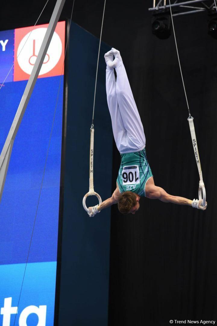 Кубок мира FIG в Баку: Азербайджанский гимнаст завоевал "золото" в упражнении на кольцах