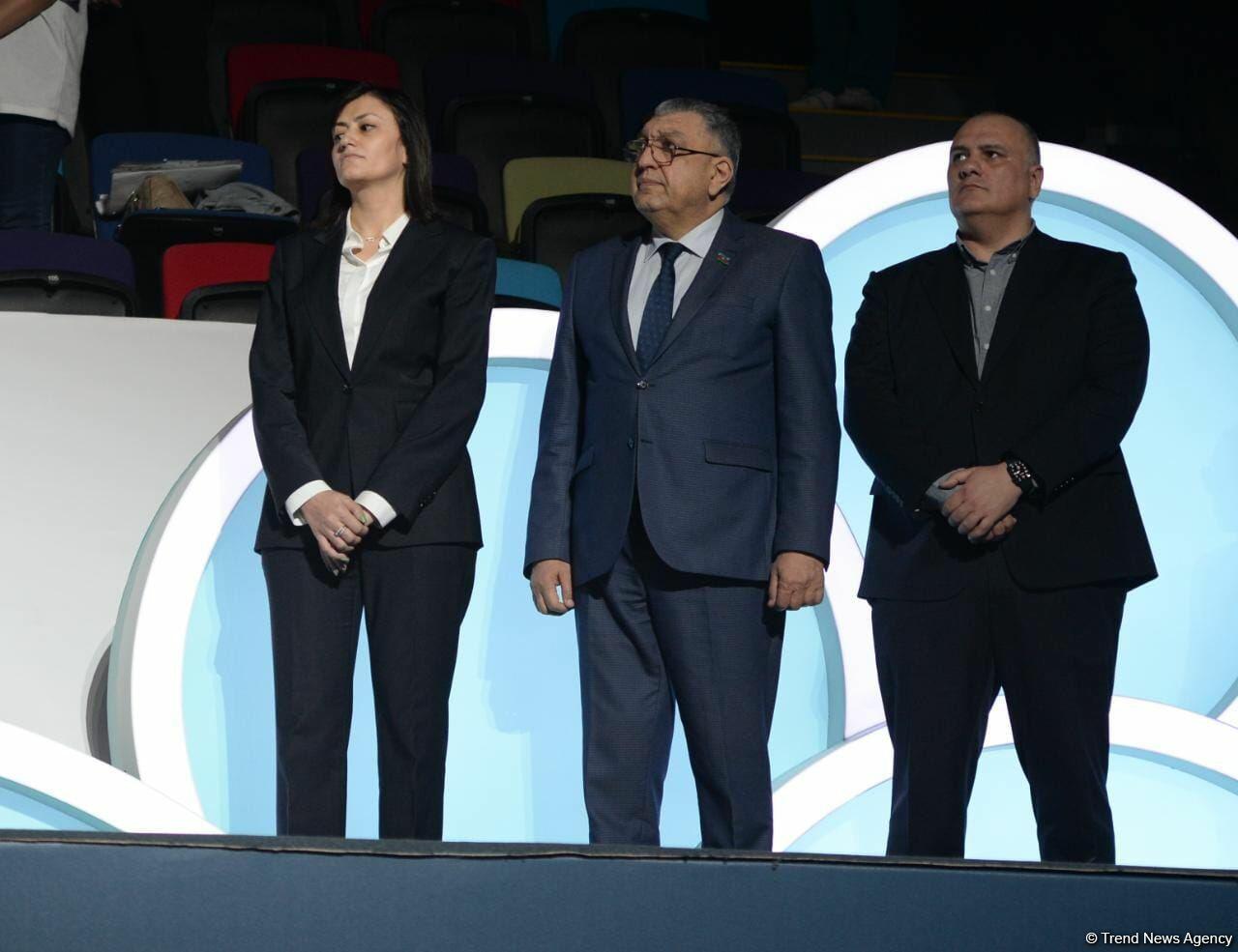 В Баку состоялась церемония награждения победителей Кубка мира FIG по спортивной гимнастике