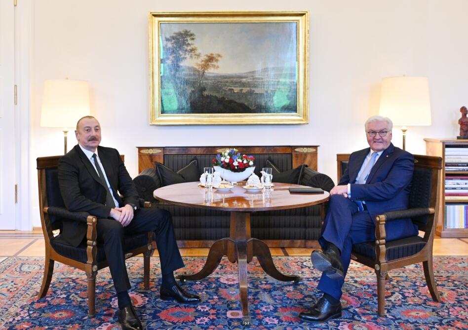 В Берлине состоялась встреча Президента Ильхама Алиева с Президентом Германии Франком-Вальтером Штайнмайером