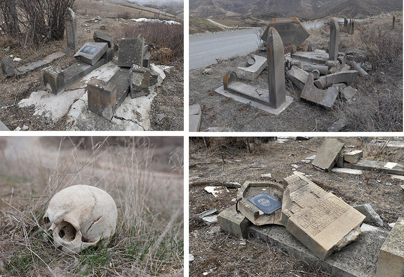 Самое страшное в Лачине это разрытые армянами могилы и разбросанные черепа