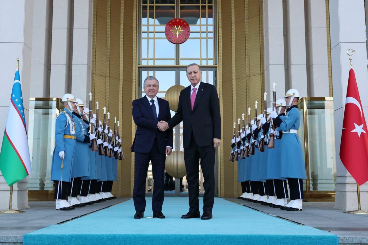 Эрдоган встретился с Шавкатом Мирзиёевым