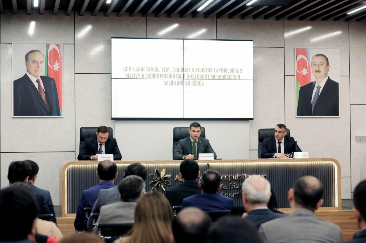 Начато финансирование проектов субъектов МСП Азербайджана в сферах образования, науки и исследований