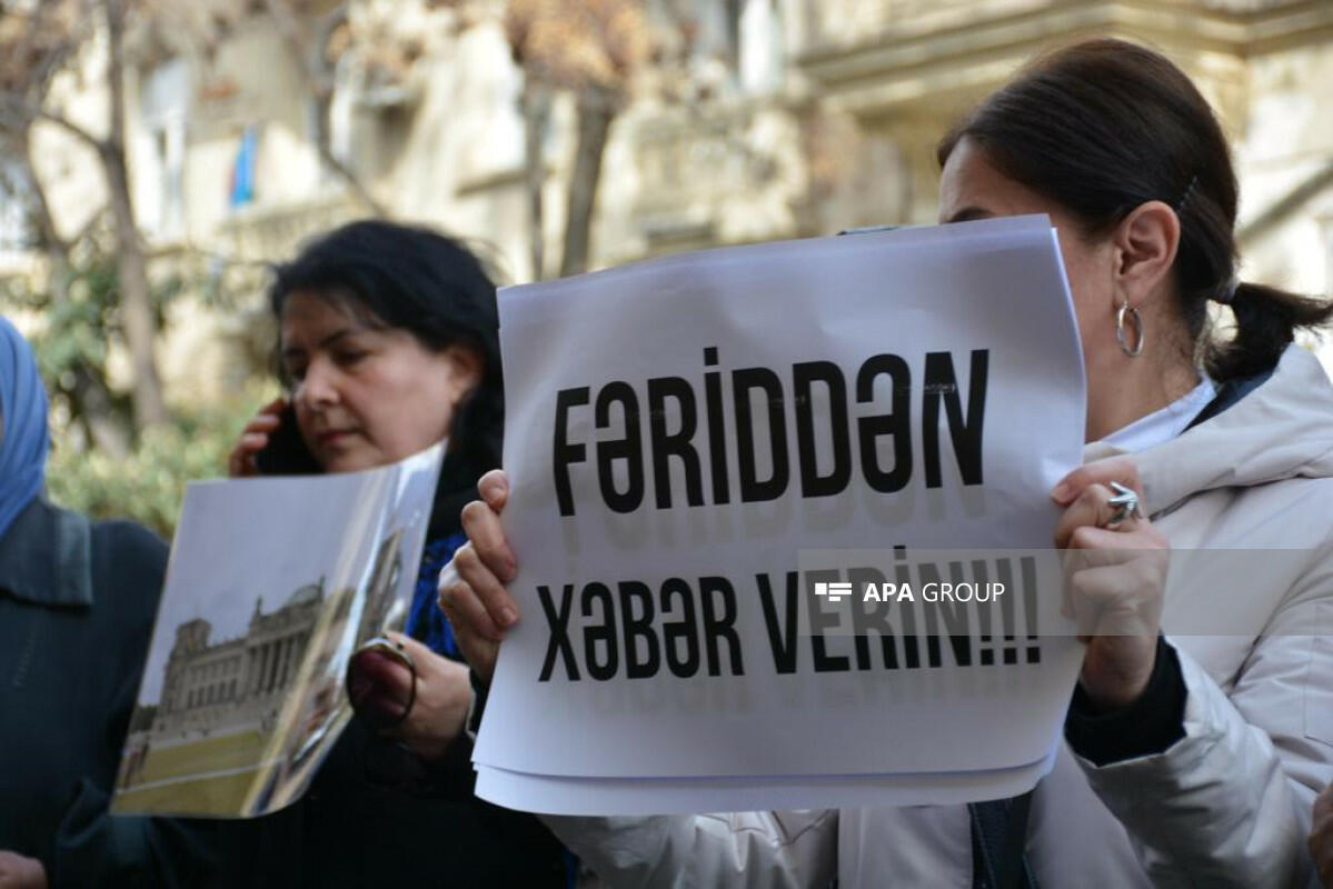 Родственники пропавшего в Иране гражданина Азербайджана провели пикет перед посольством Ирана