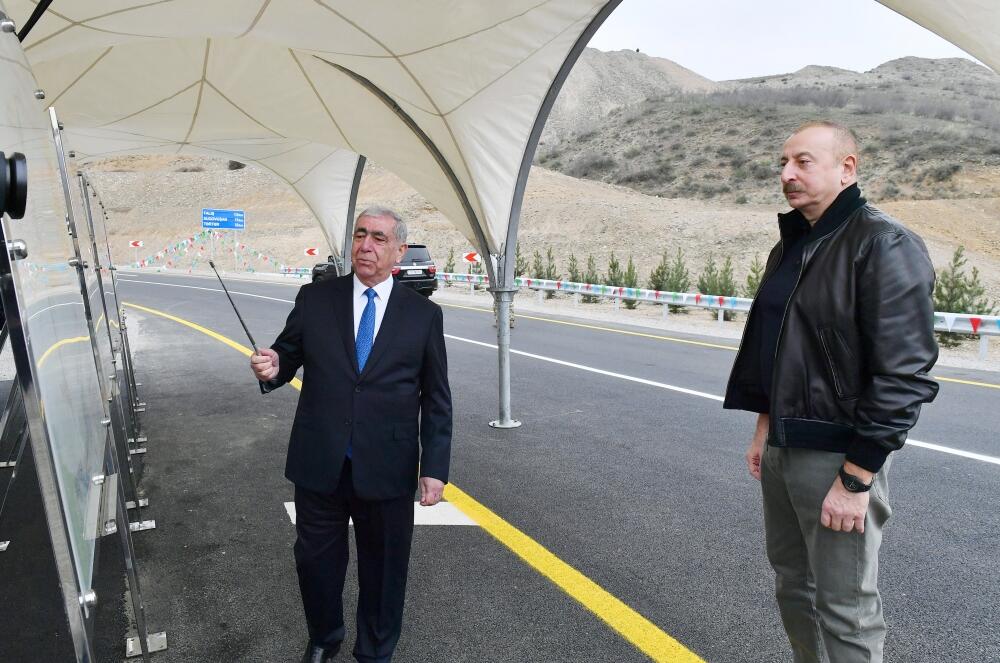 Prezident İlham Əliyev Talış-Tapqaraqoyunlu-Qaşaltı sanatoriyası yolunun açılışında iştirak edib