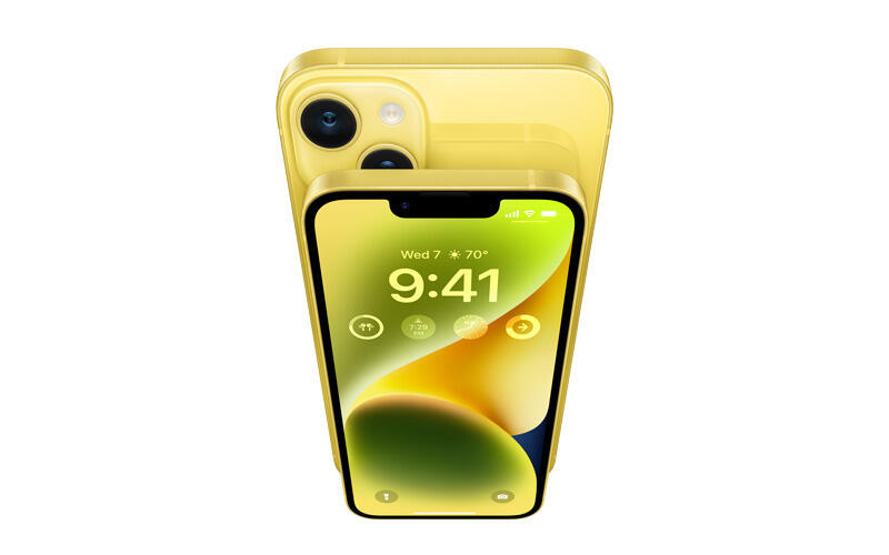 Apple представляет новые iPhone 14 и iPhone 14 Plus в завораживающем желтом цвете