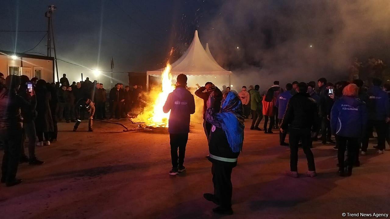 Şuşada bayram tonqalı qalanıb