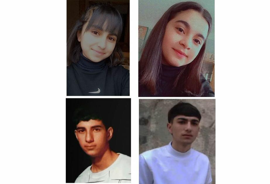 В Евлахе найдены 4 пропавших без вести подростка
