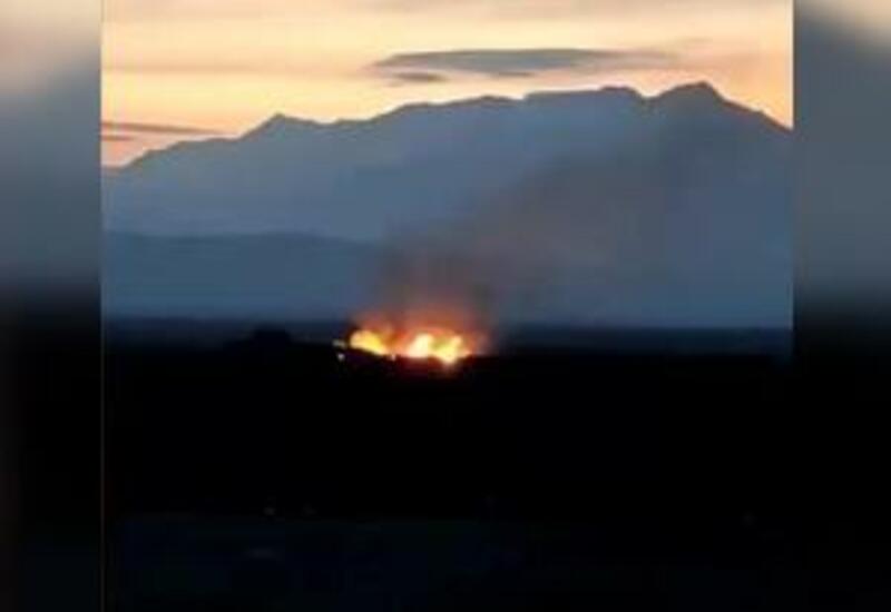 На боевой позиции карабахских сепаратистов вспыхнул пожар