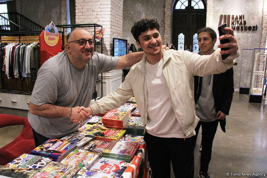 Творческая акция "Книги дяди Бахрама" в Бакинском книжном центре