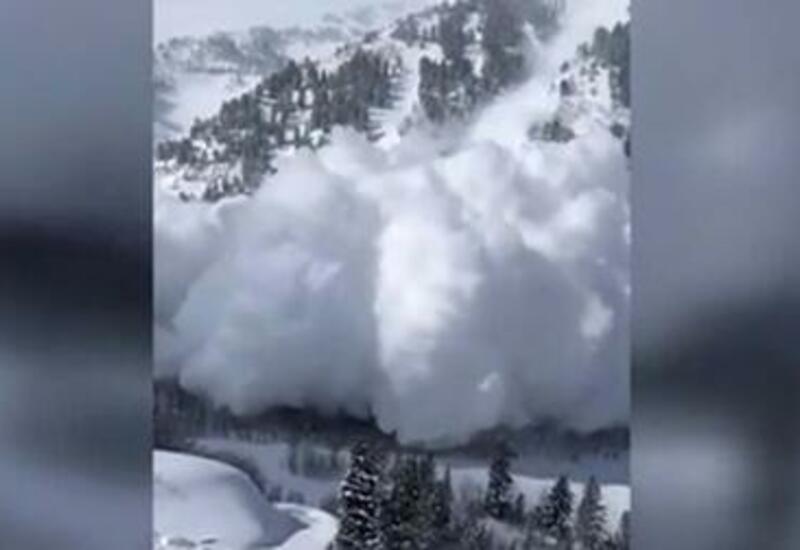 Мощная лавина сошла на горнолыжном курорте в США