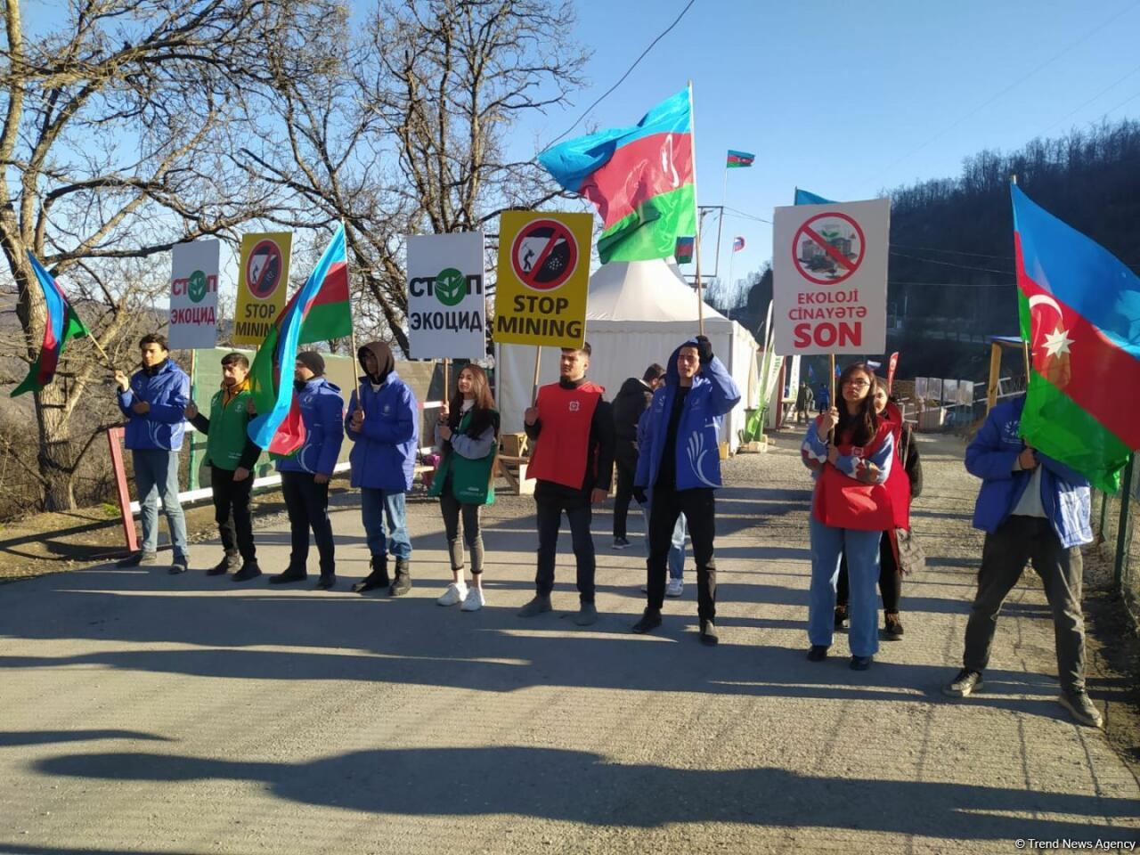 Акция протеста на дороге Лачин-Ханкенди длится 108-й день