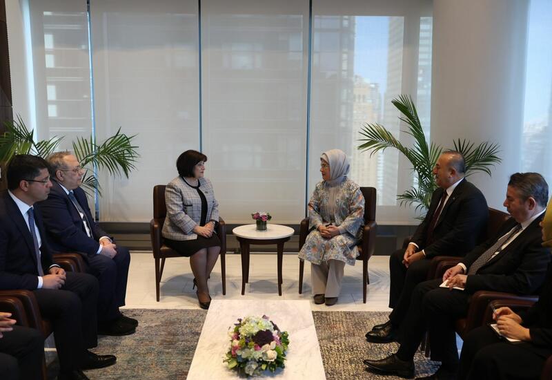 Сахиба Гафарова встретилась с Эмине Эрдоган и Чавушоглу в рамках спецсессии ООН