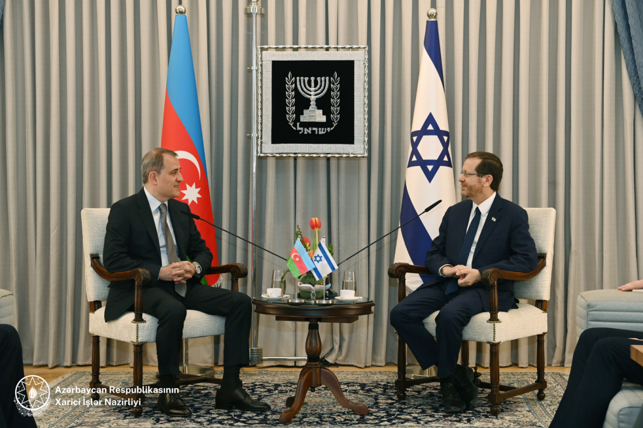 Джейхун Байрамов проинформировал Президента Израиля о ситуации в регионе в постконфликтный период