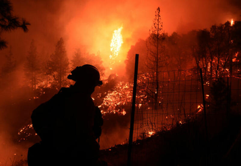 Сильный пожар в Чили