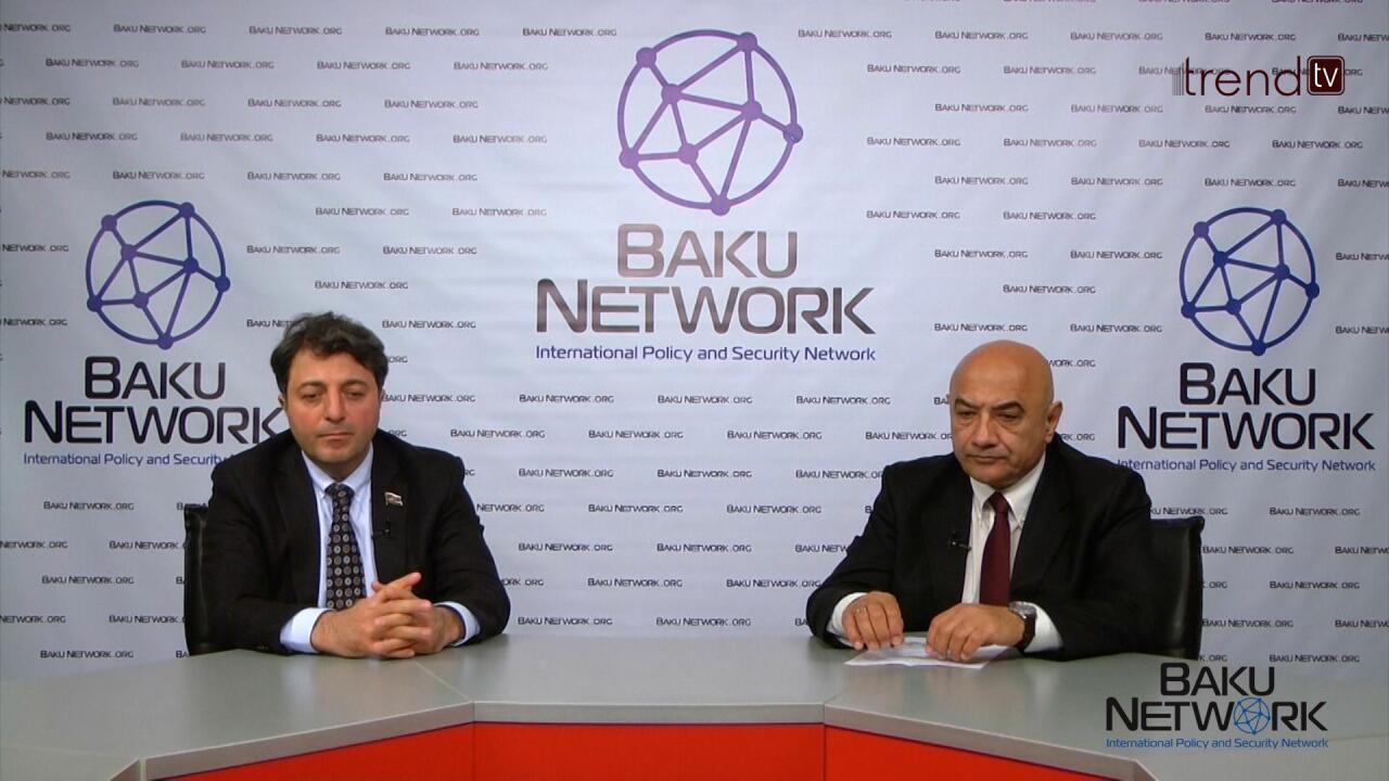 Турал Гянджалиев и Артур Агаджанов в передаче "Диалог с Тофиком Аббасовым" на платформе Baku Network