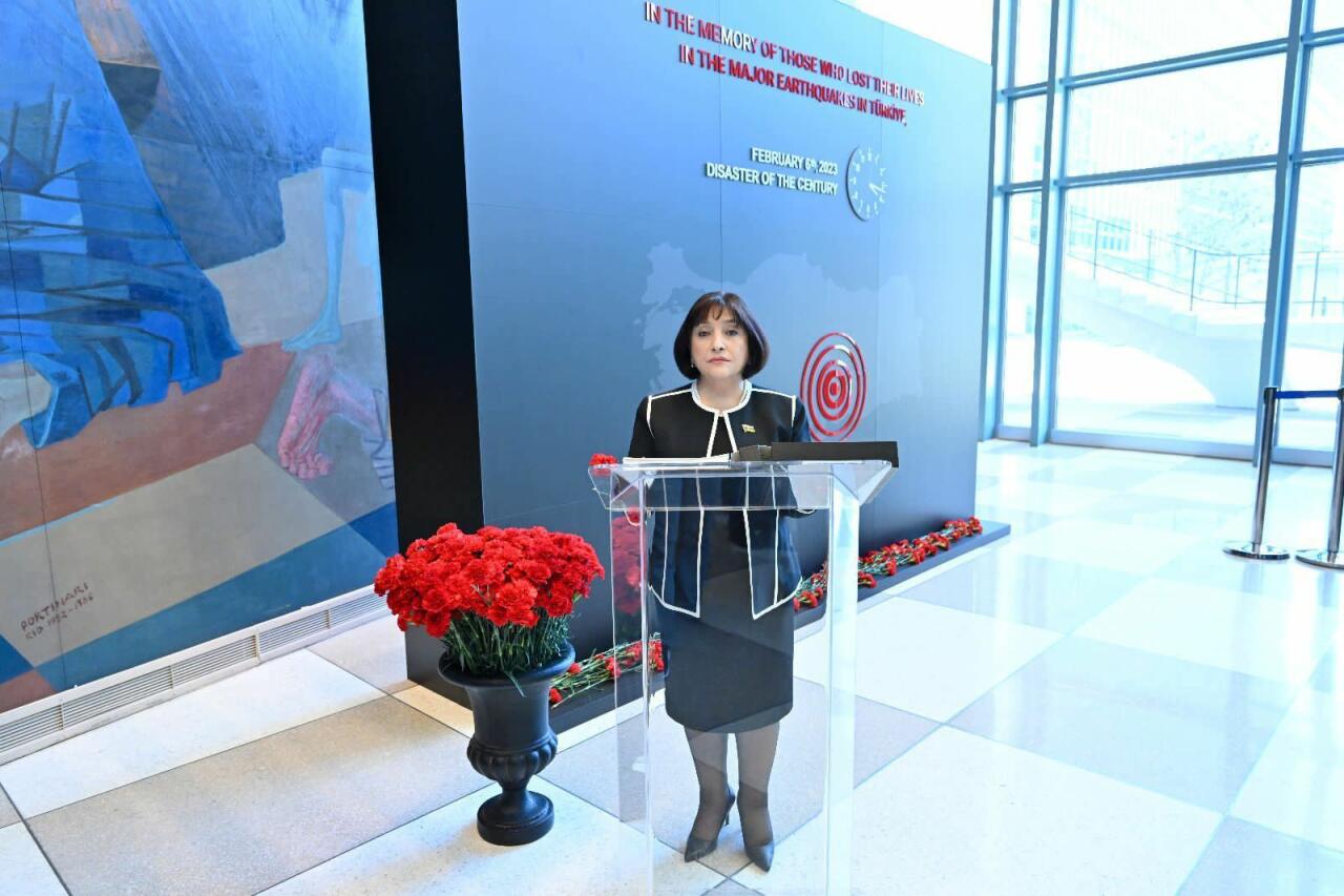 Сахиба Гафарова посетила в штаб-квартире ООН уголок памяти погибших в землетрясении в Турции
