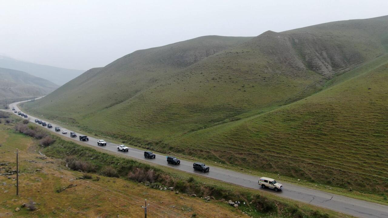 Автомобильная федерация Азербайджана организовала пробег внедорожников