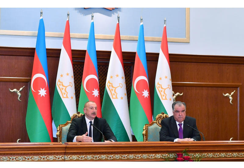Президент Ильхам Алиев о переговорах с Эмомали Рахмоном: Сегодня мы обсудили конкретные вопросы будущего взаимодействия