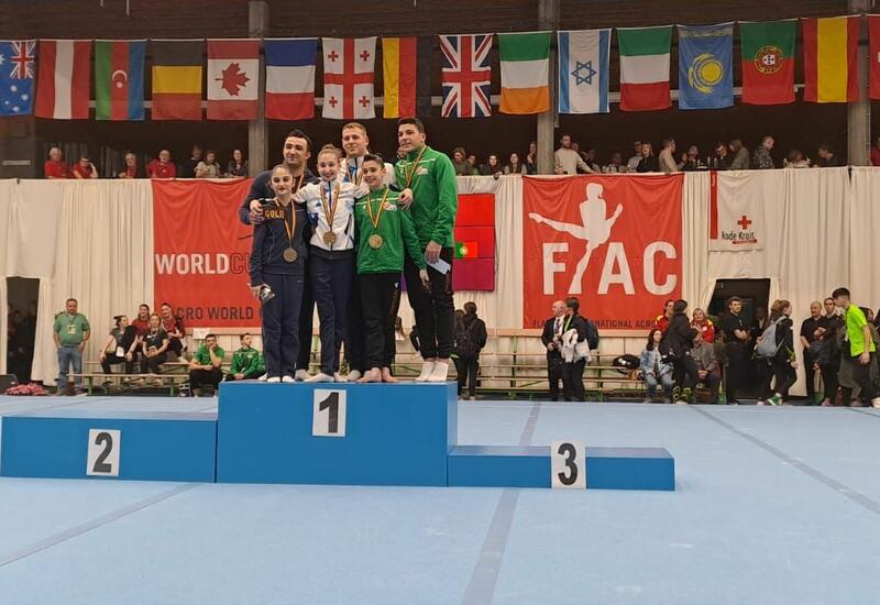 Азербайджанские спортсмены завоевали медали на международных соревнованиях по акробатической гимнастике в Бельгии