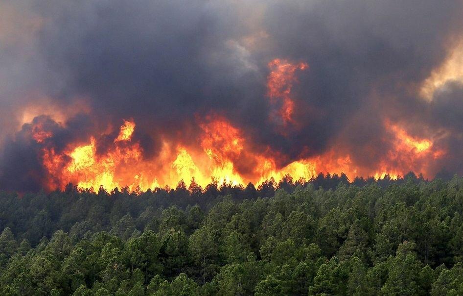 В Испании более трех суток борются с лесным пожаром