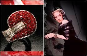 Браслет Марлен Дитрих с рубинами и бриллиантами будет продан с аукциона