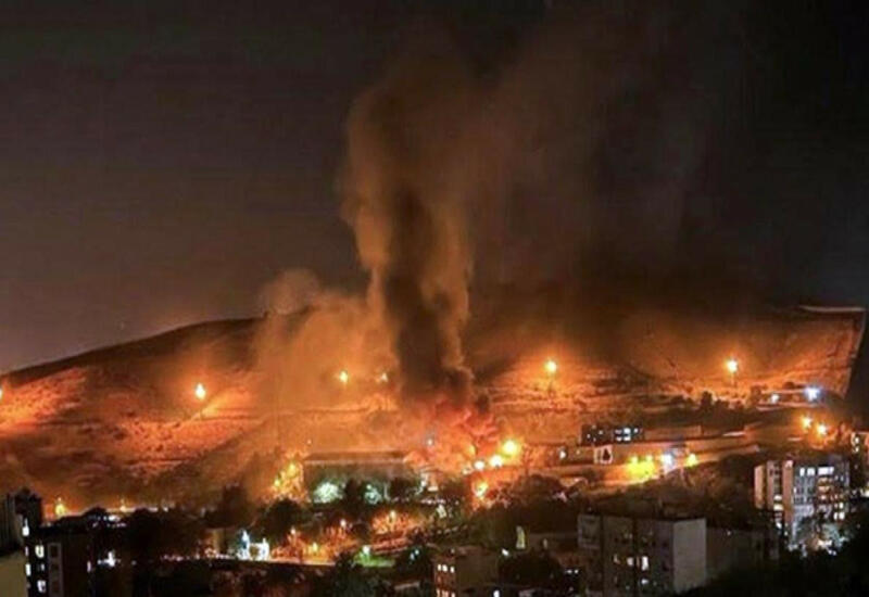 Пожар на рынке в Тегеране