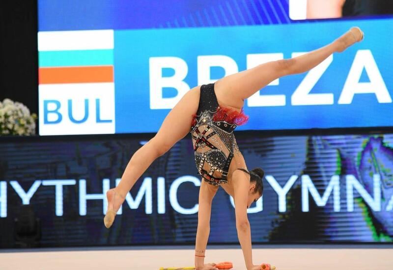 Bakıda bədii gimnastika üzrə Dünya Kuboku yarışlarının ikinci günündən maraqlı anlar