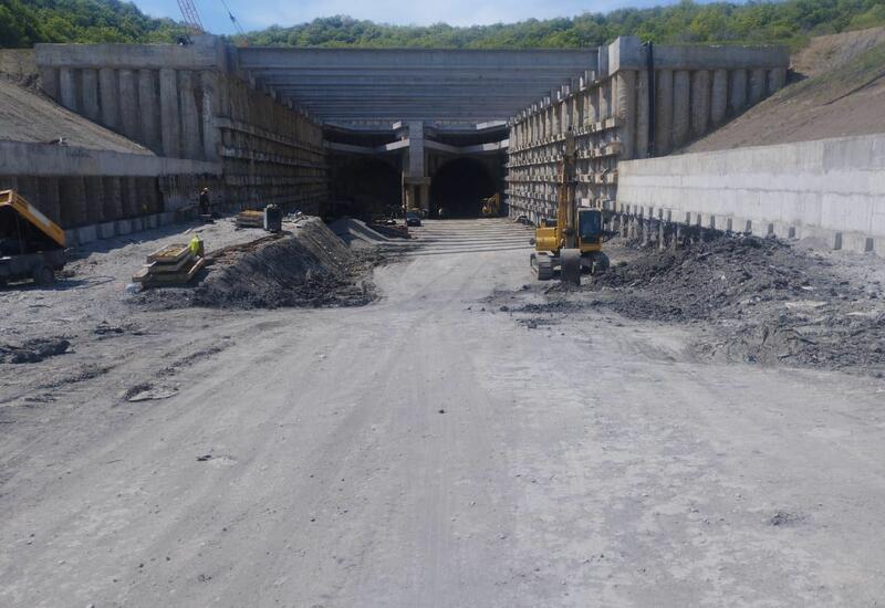 Продолжается реконструкция автодороги Муганлы-Исмаиллы-Габала
