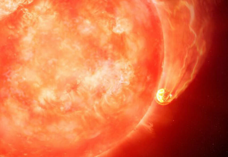Астрономы пронаблюдали поглощение экзопланеты «распухшей» звездой