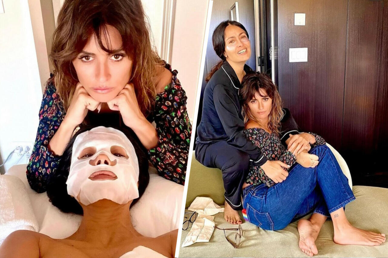 Сальма Хайек и Пенелопа Крус показали лица без макияжа
