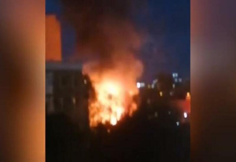 Крупный пожар в торговом центре в России